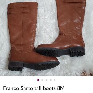 Franco Sarto Brown Heeled Boots